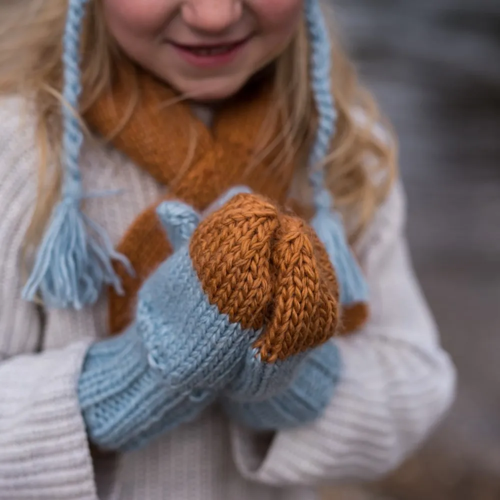 Acorn Kids: Sunrise Mittens Blue