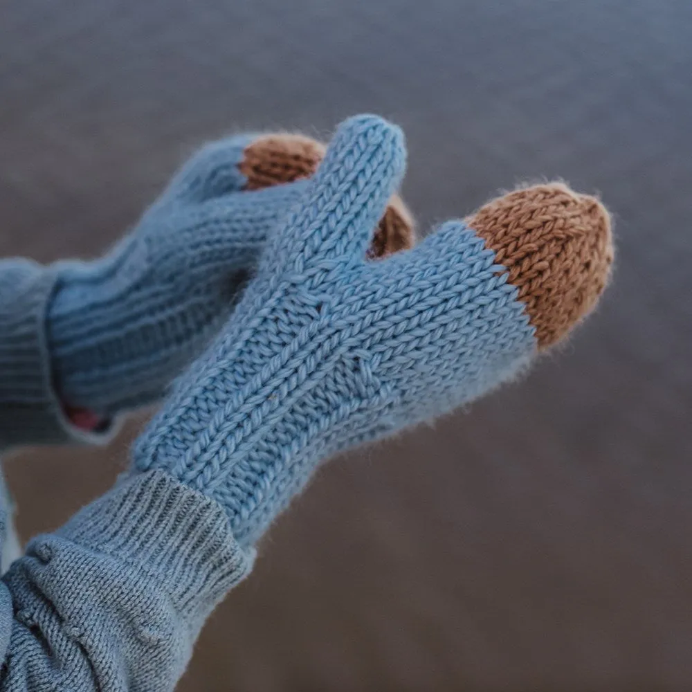 Acorn Kids: Sunrise Mittens Blue