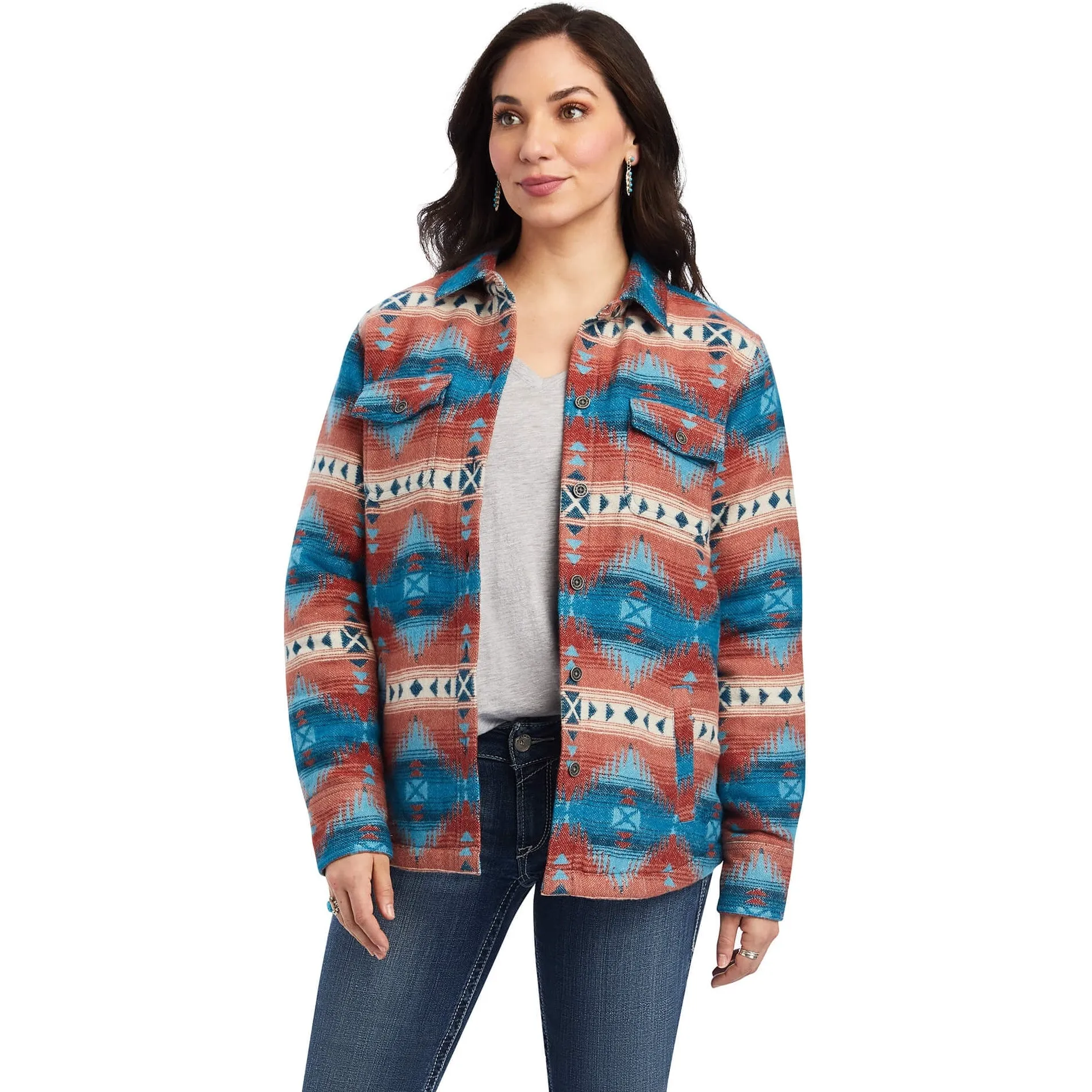 Ariat Women's Fiery Jaquard Shirt Jacket