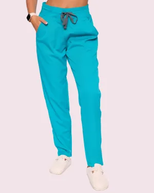 Arlo Straight Leg Scrub Bottoms - Teal