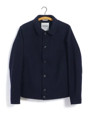 ATLAS | Short Wool Felt Jacket | Solid Blue