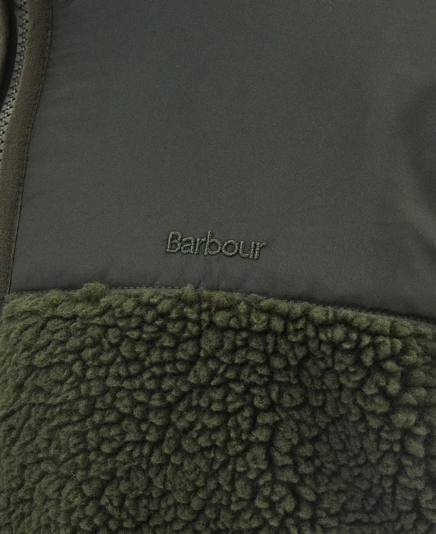 Barbour Hobson Fleece Jacket Olive