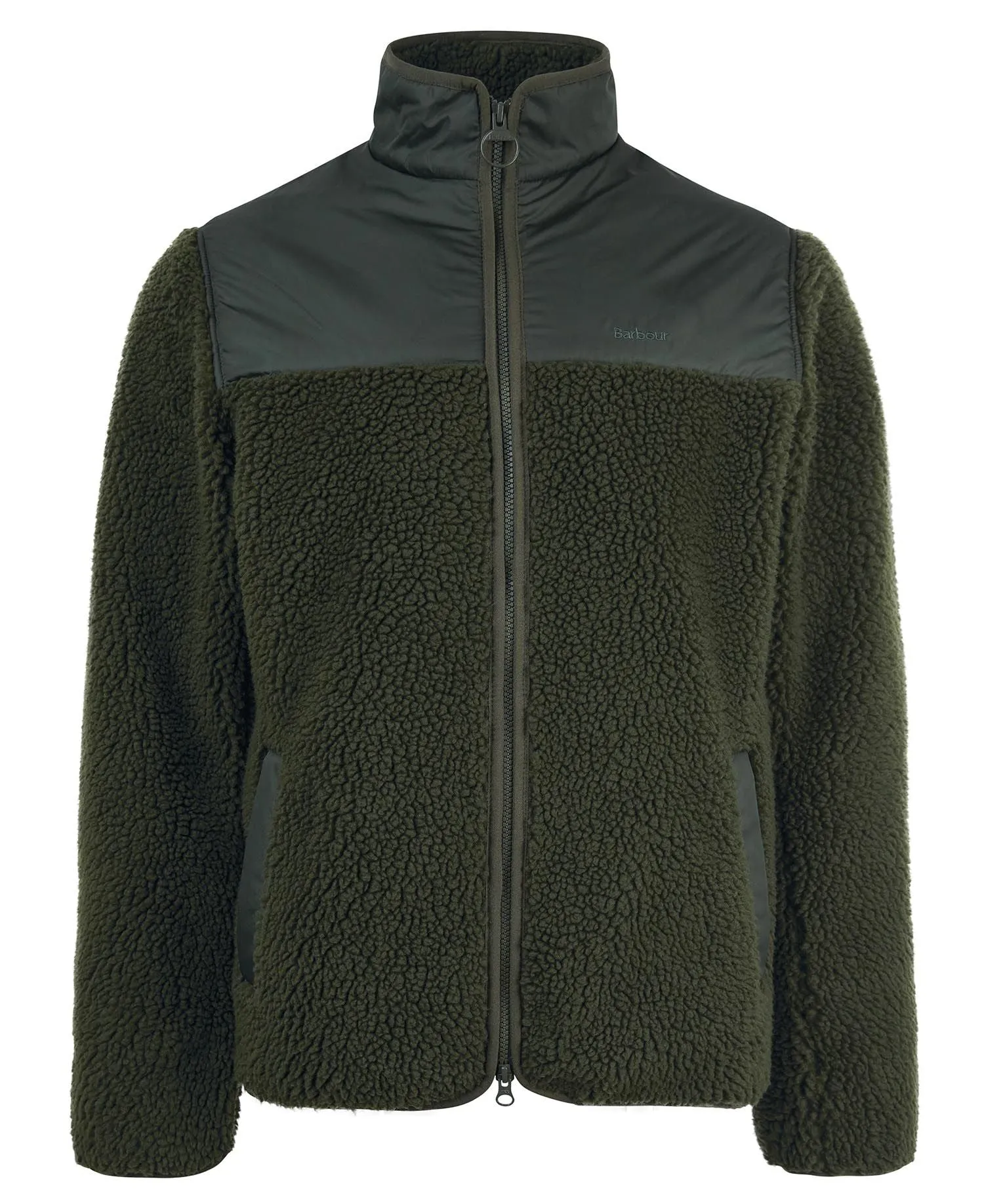 Barbour Hobson Fleece Jacket Olive