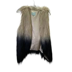 Beige Vest Faux Fur & Sherpa By Skies Are Blue, Size: S