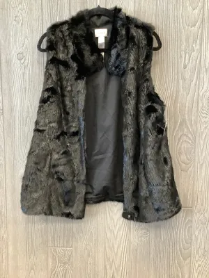 Black Vest Faux Fur & Sherpa Chicos, Size L