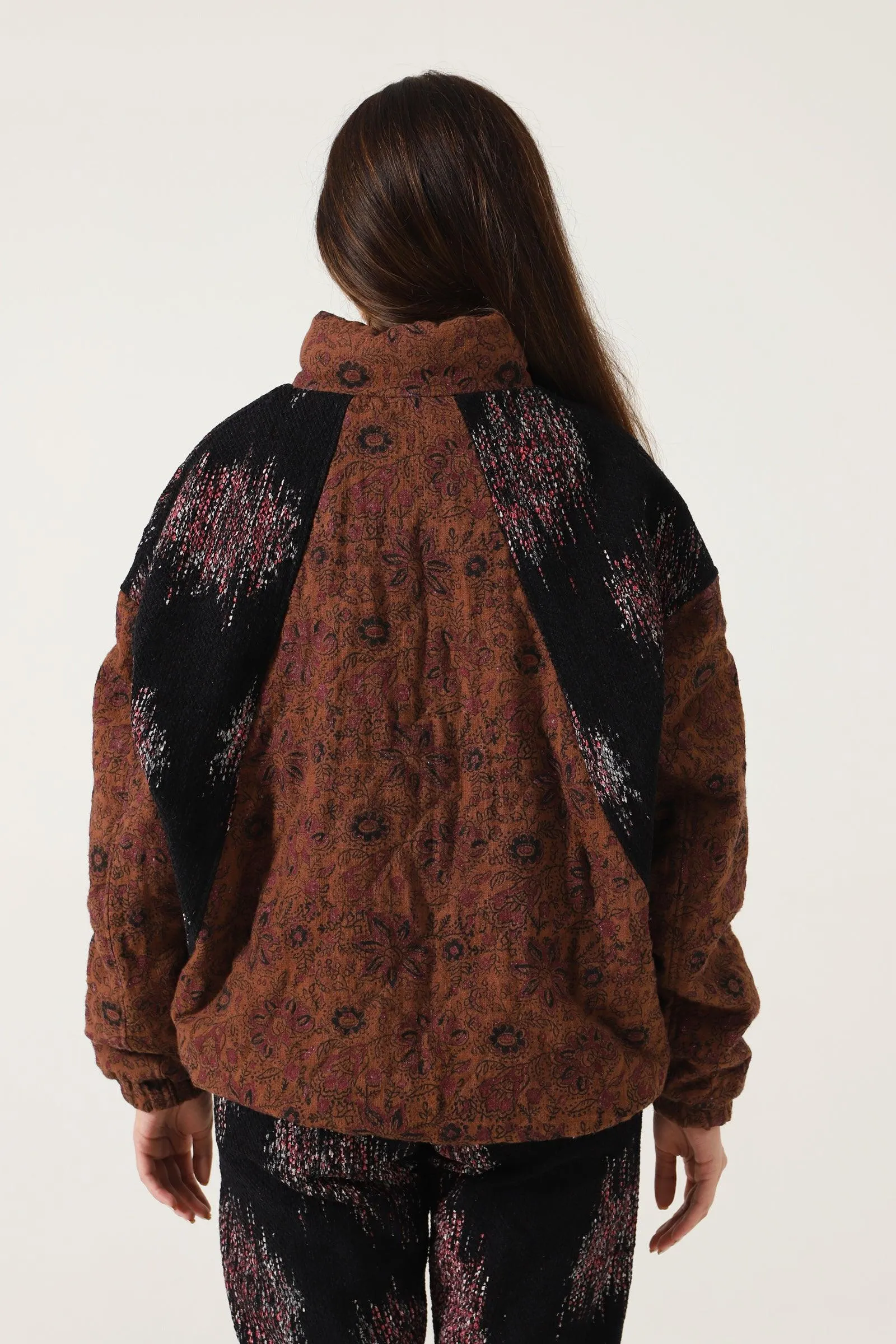 BLOCK PRINTED PUFFER JACKET