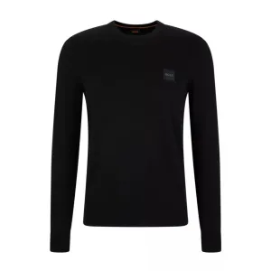 BOSS Kanovano Logo Patch Black Sweatshirt