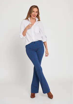 Classic Dress Pant Yoga Pant | Bootcut (Tomato Check)