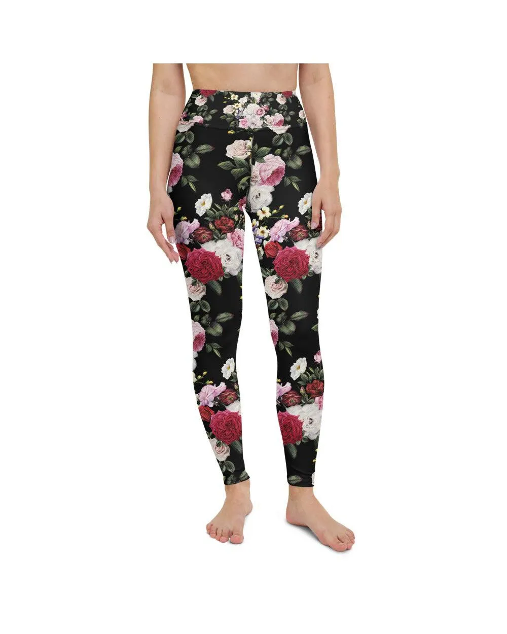 Colorful Roses Yoga Pants