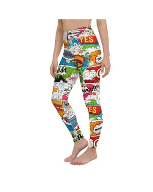 Comic Book Super Hero Yoga Pants