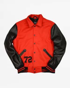 Ebbets Field Warriors Jacket - Red/Black