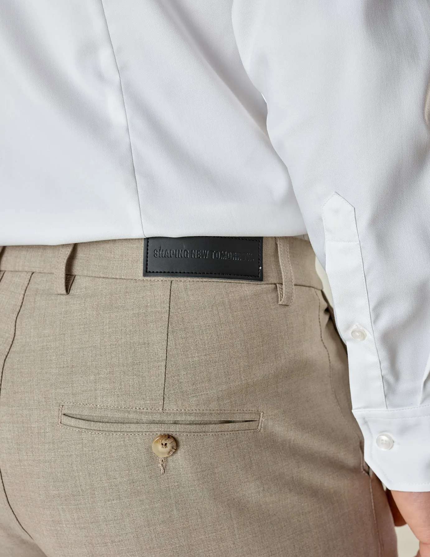 Essential Suit Pants Regular Beige Melange