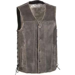 GREY SIDE LACE VEST