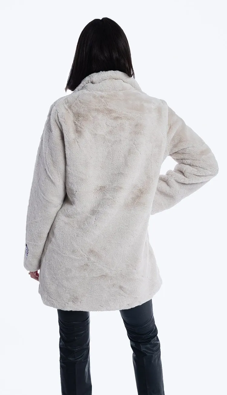 Nonna Faux Fur Coat - Sand