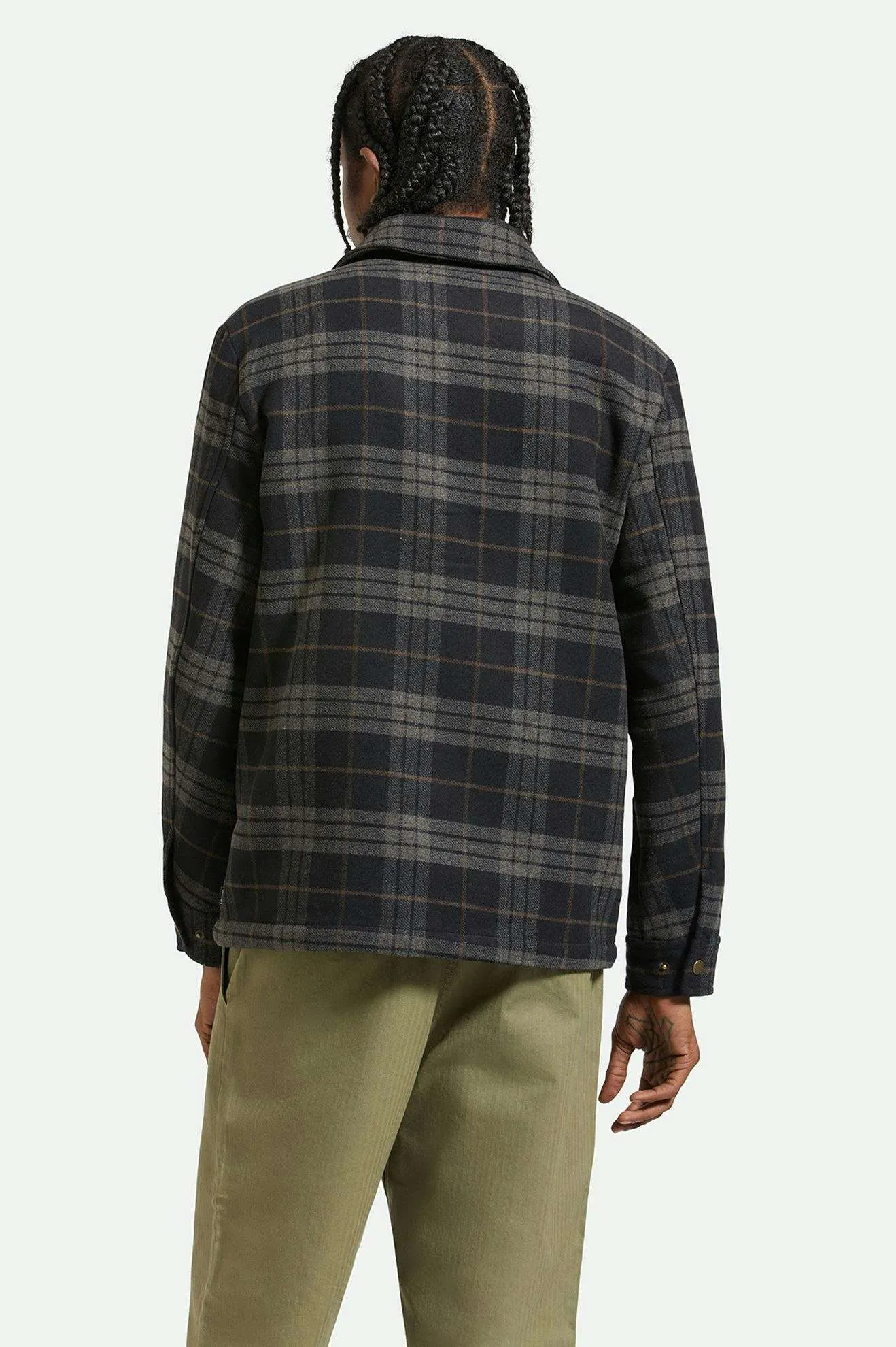 Shop Menswear Chore Coat - Black/Charcoal Plaid