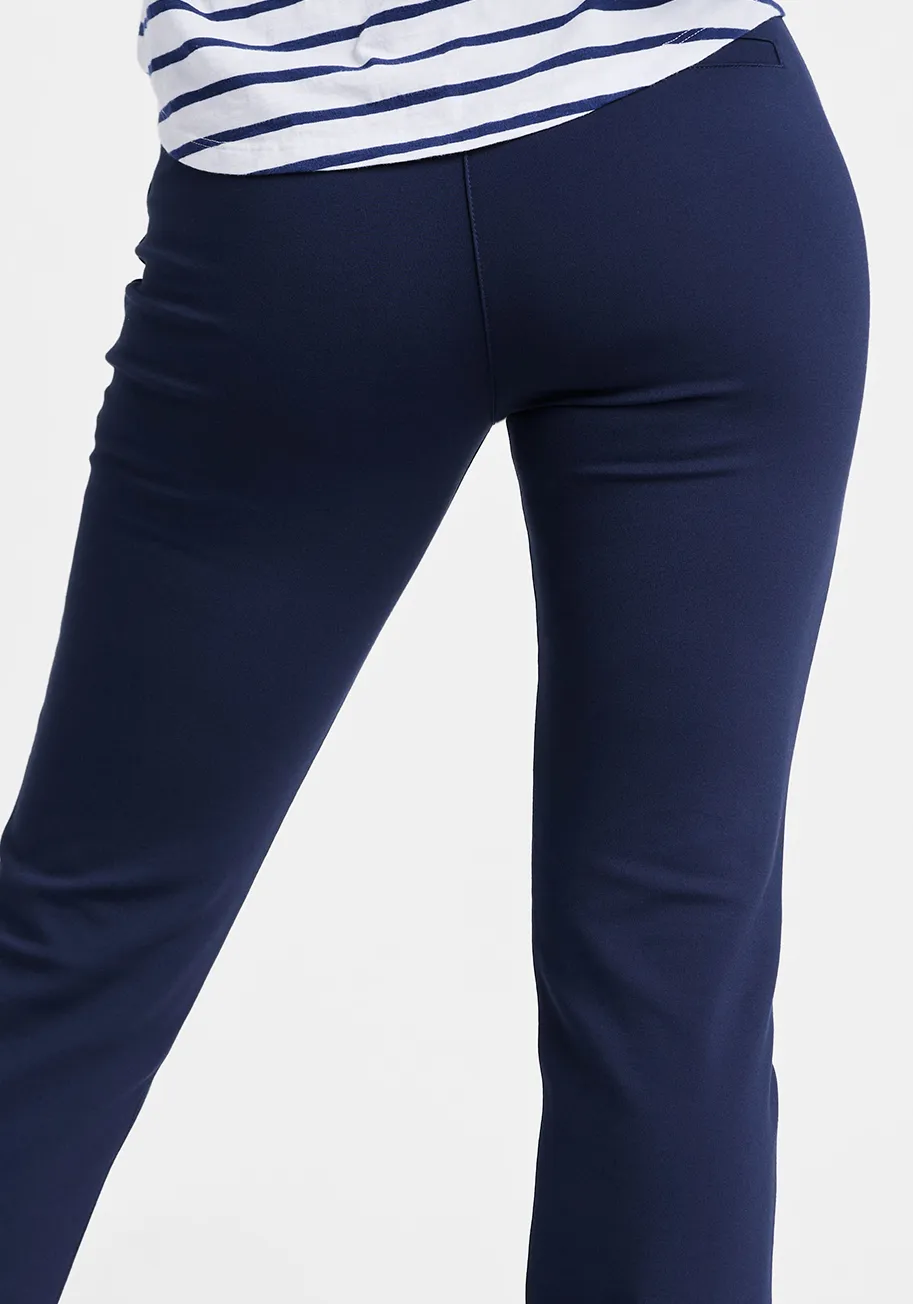 Straight-Leg | Classic Dress Pant Yoga Pants (Navy)