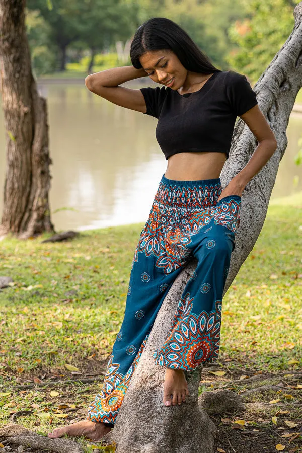 Teal Petal Pants